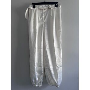 MAEVE Satin Jogger‎ Pants High Waist Belted Dressy Casual Trousers Size 10